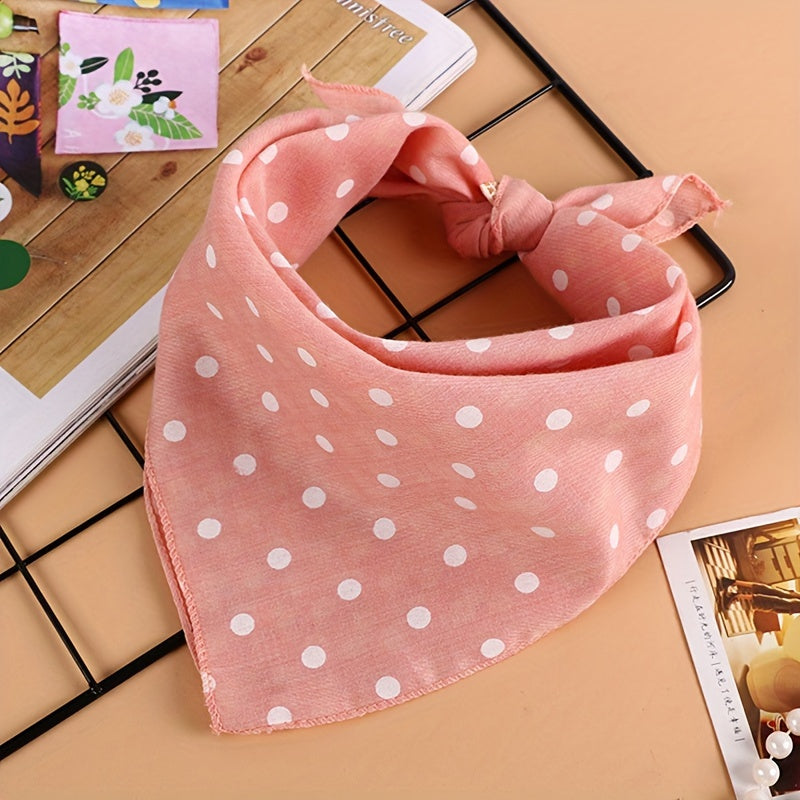 Foulard à Pois en Coton pour Chiens et Chats à Nouer