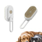 Brosse Vapeur 3-en-1 pour Animaux, disponible en blanc, gris ou violet