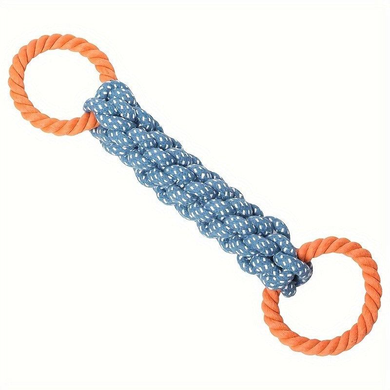 Jouet à Corde Résistant pour Chiens avec Double Poignée