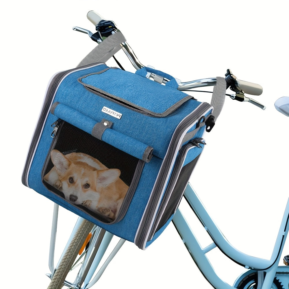 Panier vélo et sac à dos pliable pour Chien ou Chat