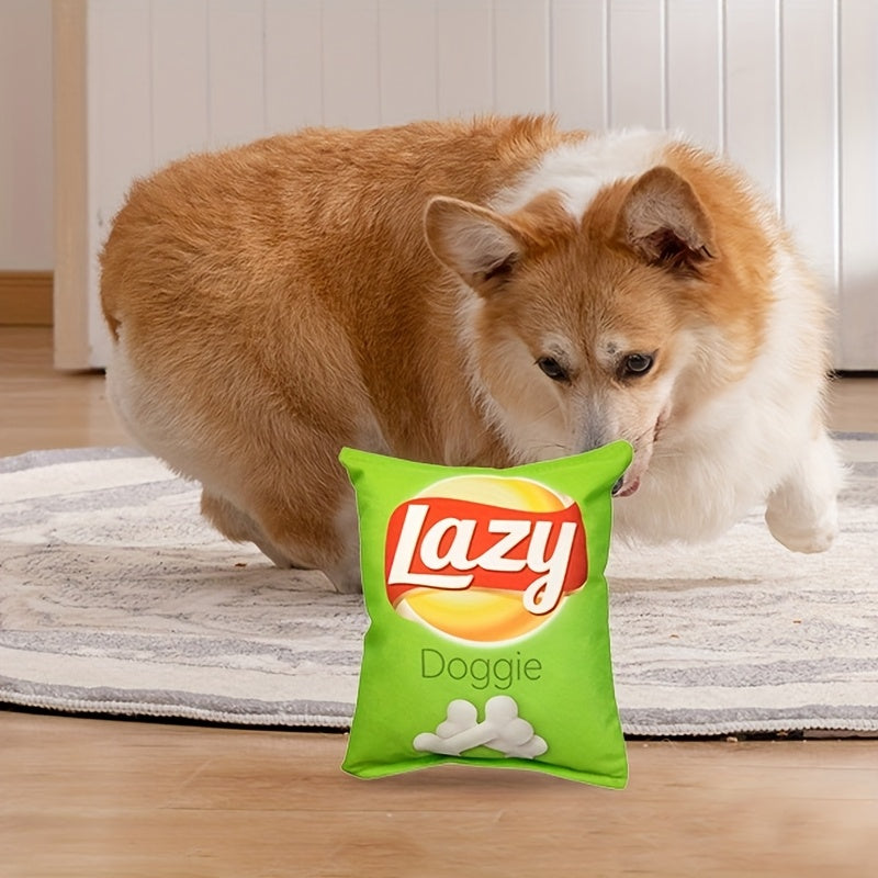 Peluche Chips pour Chiens – Jouet Sonore Sans Piles