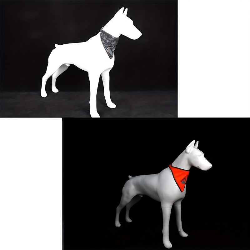 Bandana Réfléchissant Fluorescent à Clip pour Chiens et Chats