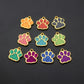 Lot de 10 Médailles Patte pour collier Chien & Chat