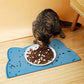 Tapis en Silicone Forme de Chat pour Gamelles