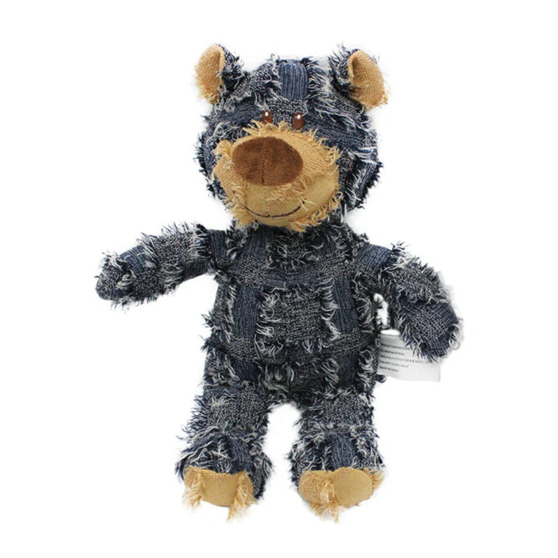 Jouet à mâcher en peluche pour chiens – Ours résistant