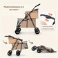 Poussette Double Pliable pour Chiens et Chats – Confort à Deux Étages