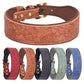Collier en Simili Cuir Floral avec Doublure Respirante pour Chien