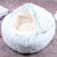 Lit pour chien : Panier couvert en peluche pour chien