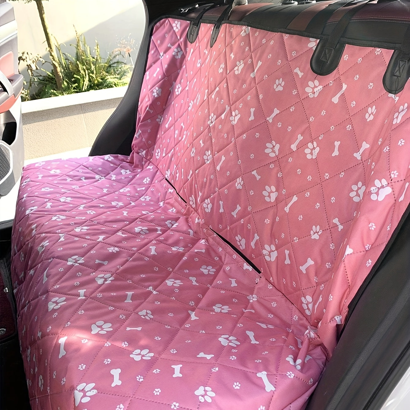 Housse de Siège Voiture pour Chien avec Rebord Épais