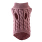 Pull Tricoté Torsadé pour Chiens et Chats – Vêtement Chaud 7 Couleurs