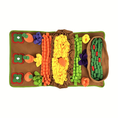 Tapis de Fouille Potager Sonore – Jouet Olfactif Lavable pour Chien