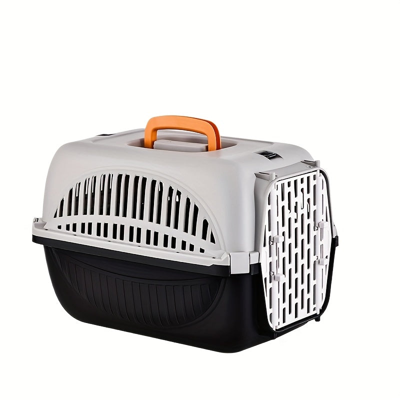 Caisse de transport pour chat en PP avec porte sécurisée