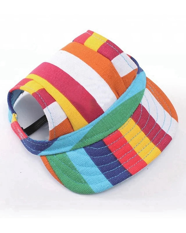 Casquette d'Été pour Petit Chien – Motifs Variés avec Trous pour Oreilles