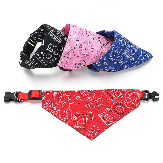 Bandana Triangulaire Réglable pour Chiens et Chats – Style Bandana Coloré