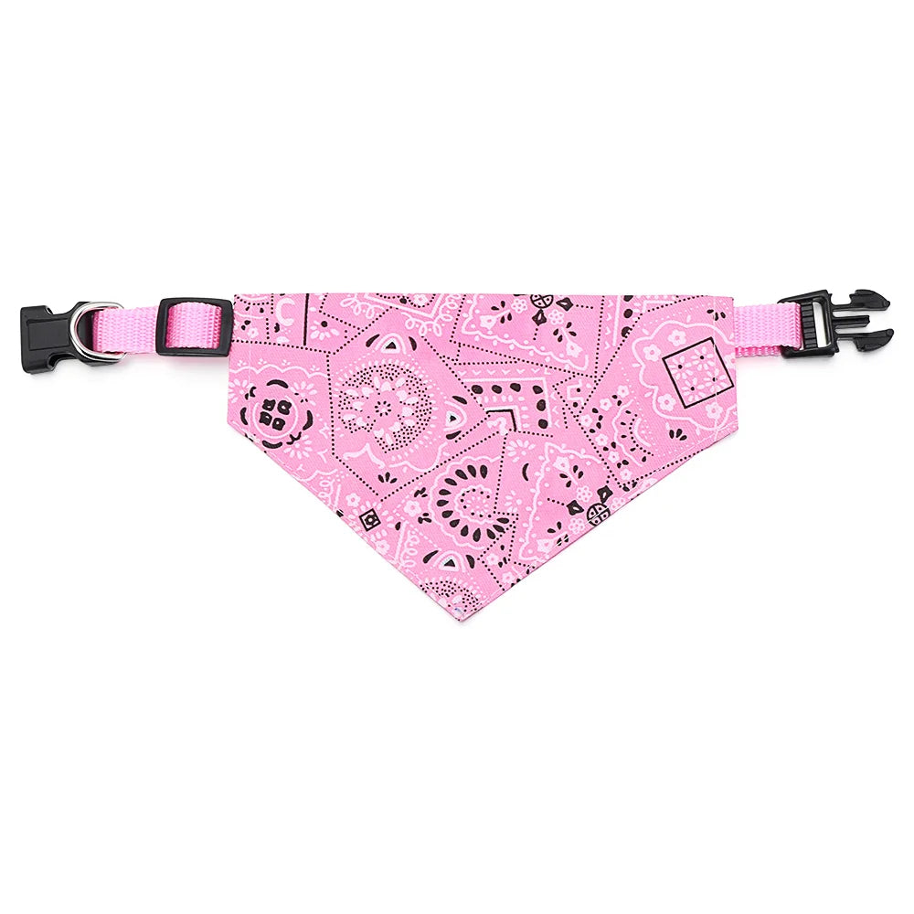 Bandana Triangulaire Réglable pour Chiens et Chats – Style Bandana Coloré