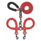 Laisse Double Corde Élastique pour Chien