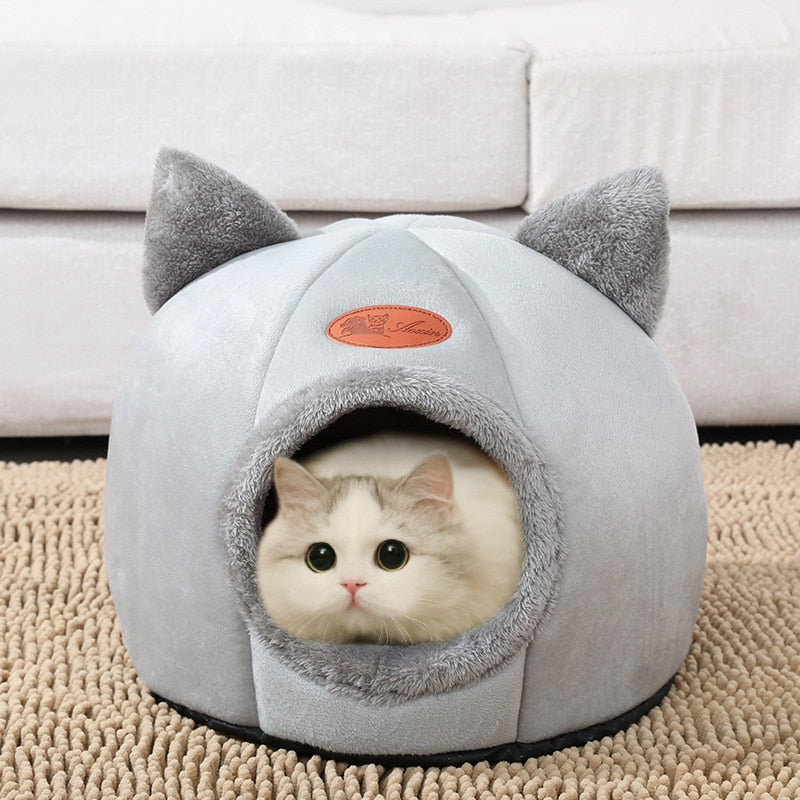 Tente Douillette pour Chat et Petit Chien – Hiver & Confort Total