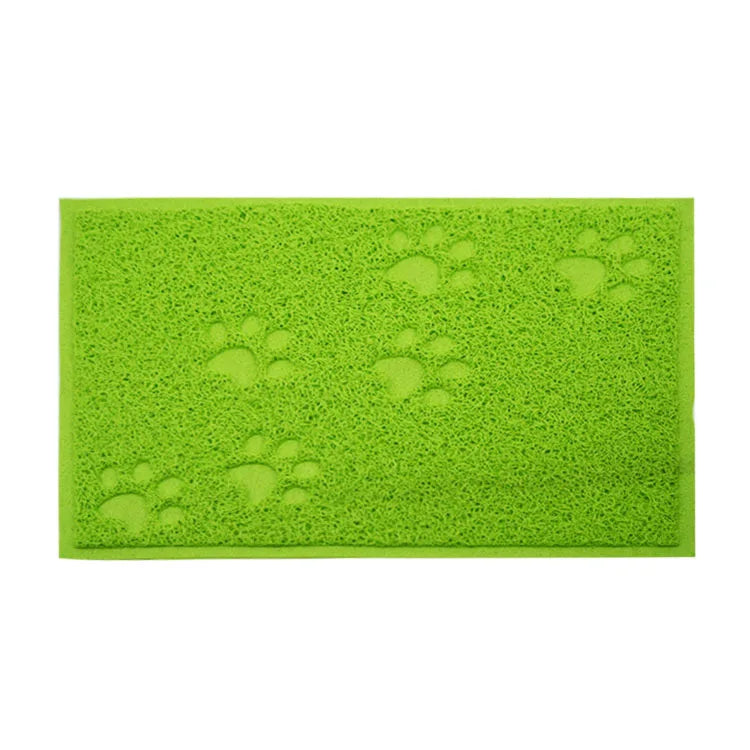 Tapis de Litière Antidérapant pour Chats – Empreintes Pattes