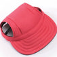 Casquette d'Été pour Petit Chien – Motifs Variés avec Trous pour Oreilles
