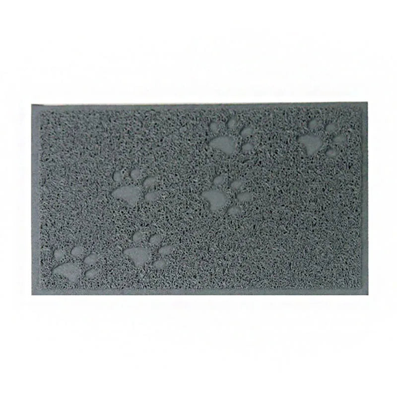 Tapis de Litière Antidérapant pour Chats – Empreintes Pattes