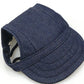 Casquette d'Été pour Petit Chien – Motifs Variés avec Trous pour Oreilles
