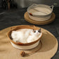 Panier Tressé Confort pour Chat – Design Oreilles & Queue