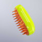 Brosse Vapeur Anti-Poils pour Chat, disponible en vert ou jaune