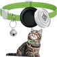 Collier Réfléchissant pour Chat avec Étui pour Airtag et Médaillon QR