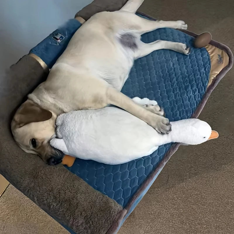 Grande Peluche Canard Blanc Réaliste pour Chiens