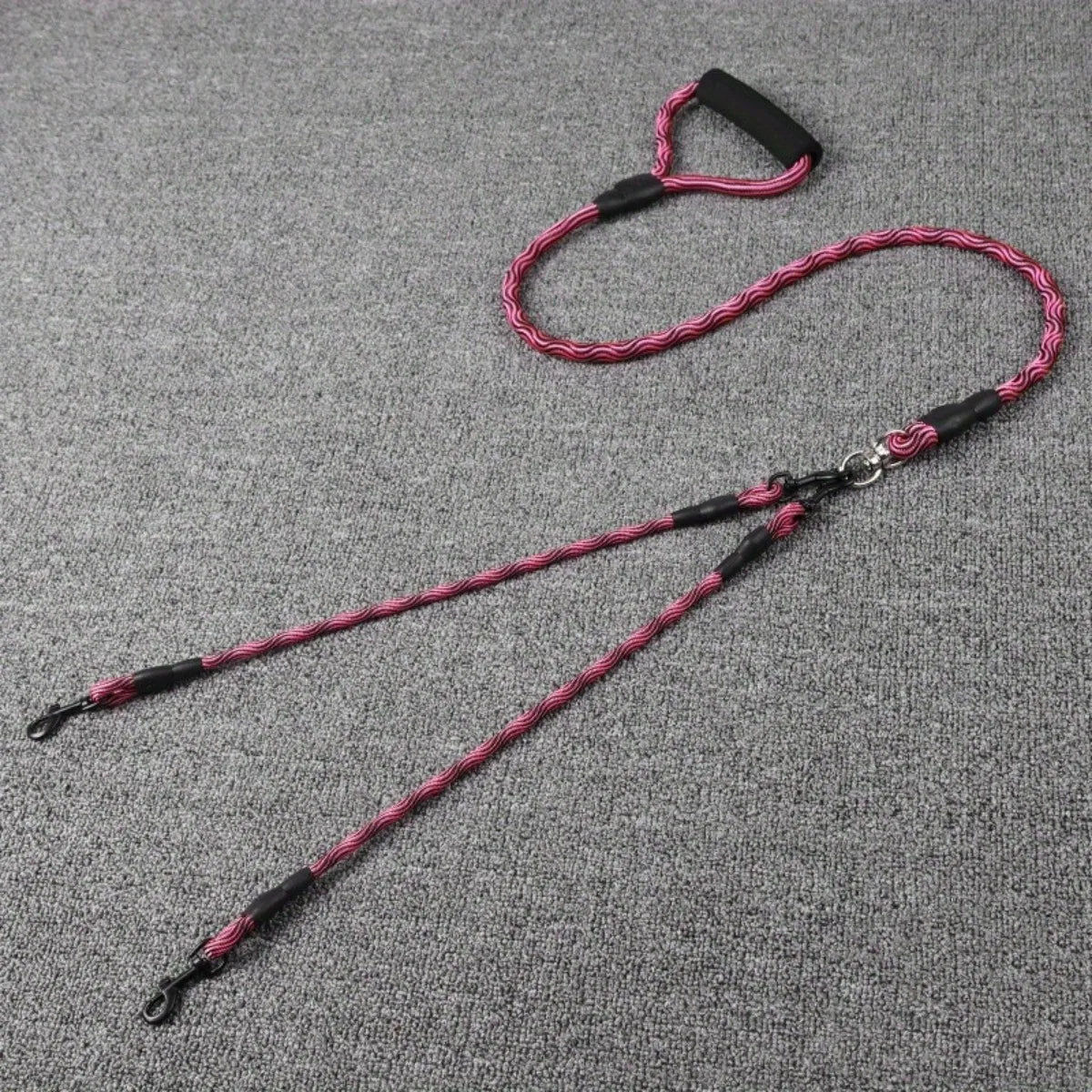 Double Laisse Confort en Corde pour Chien