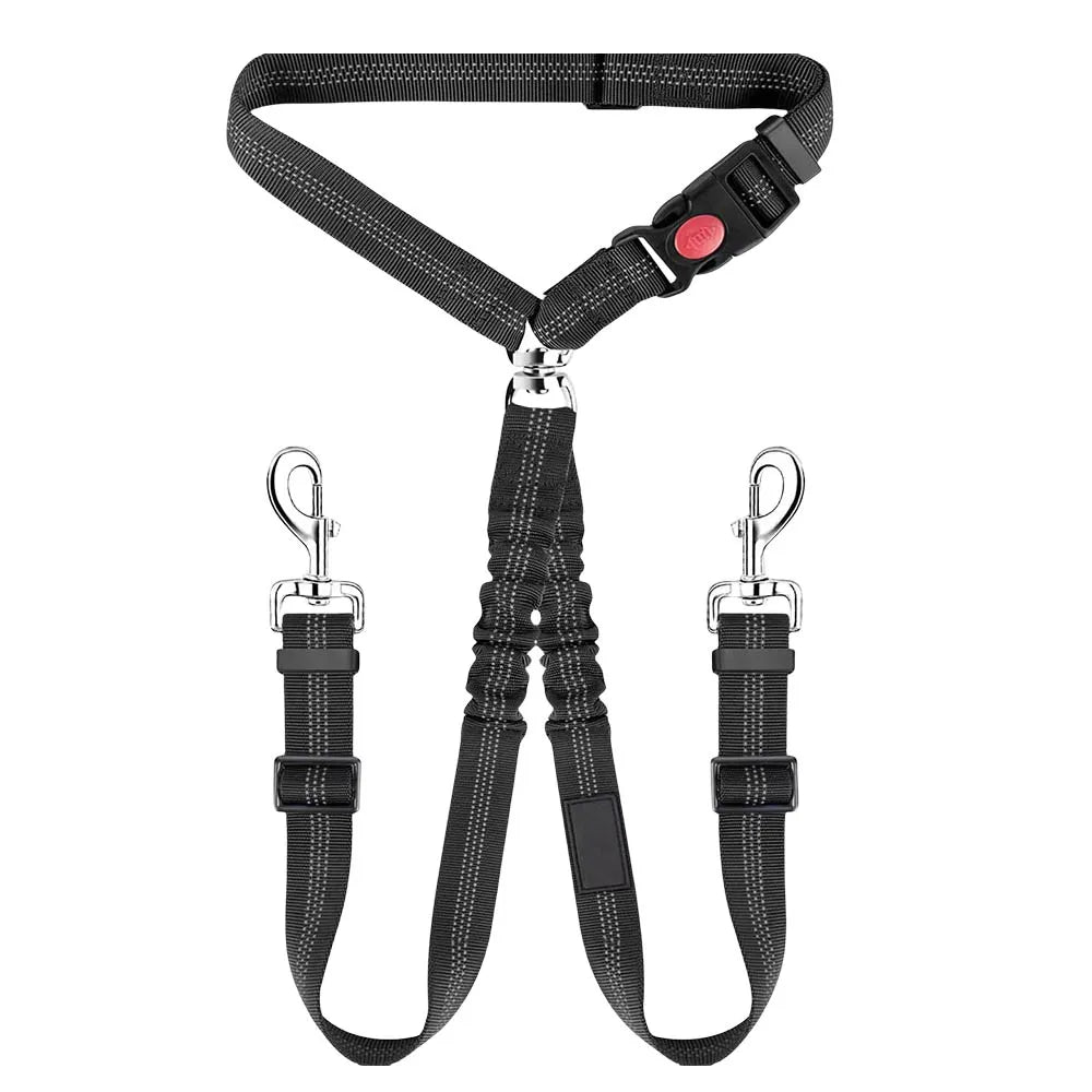 Double Ceinture de Sécurité Appui-Tête pour Chien