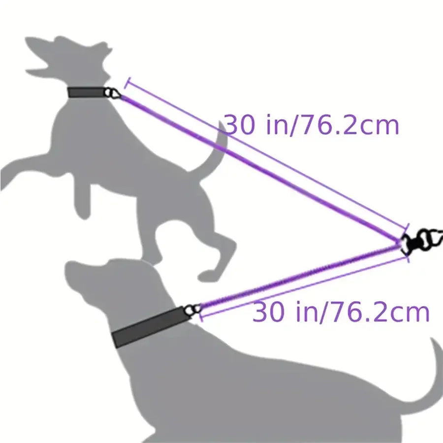 Rallonge Double Anti-Nœud pour Laisse Chien