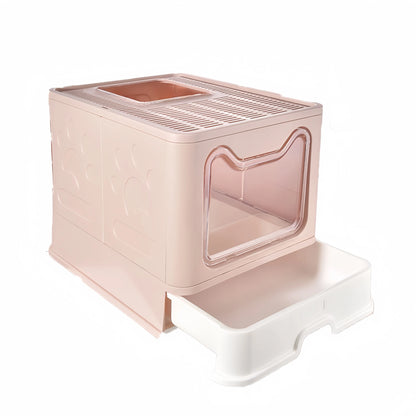 Maison de Toilette pour Chat à Double Accès
