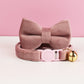 Collier Chat en Velours avec Nœud Papillon et Clochette