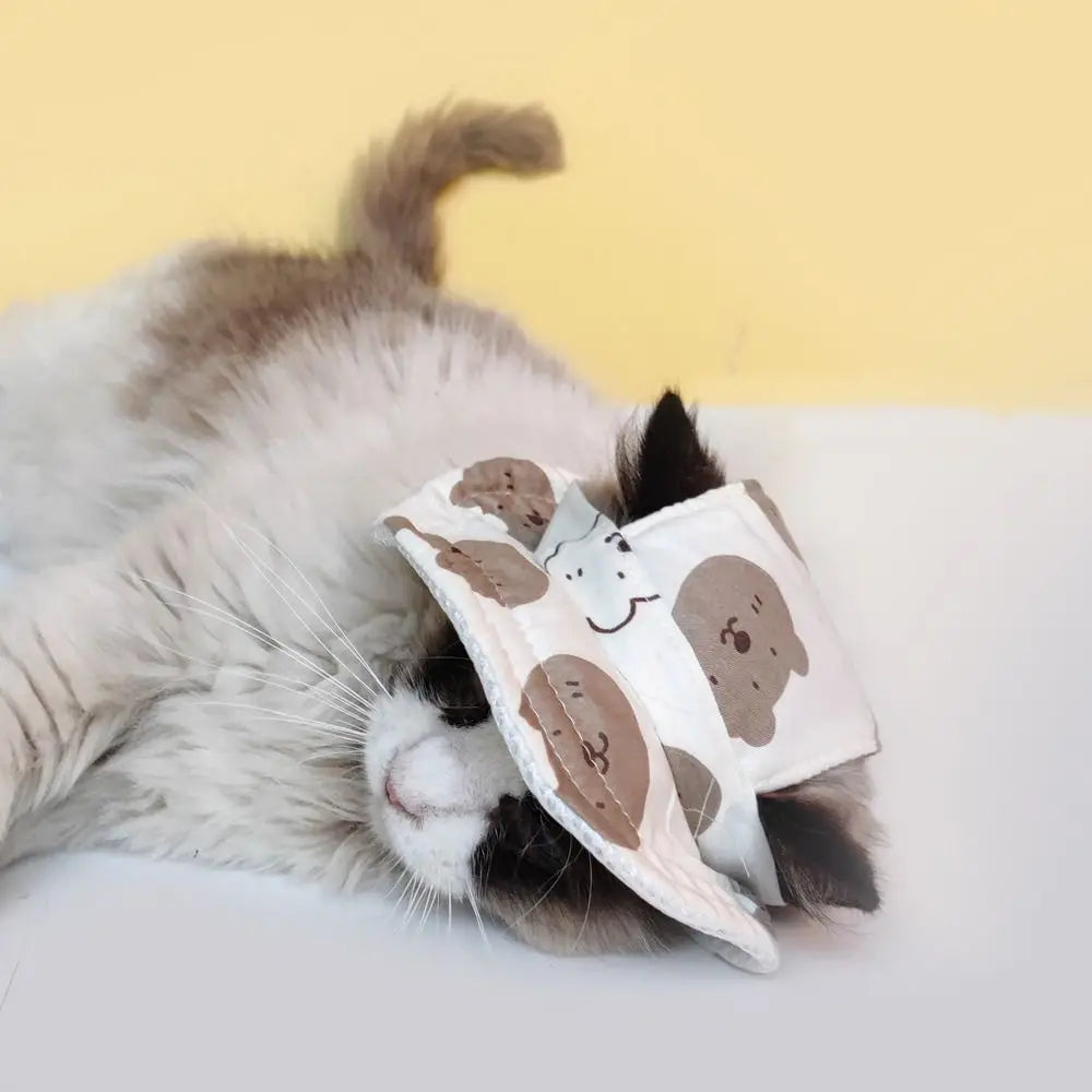 Chapeau de Soleil Réglable pour Chats et Petits Chiens
