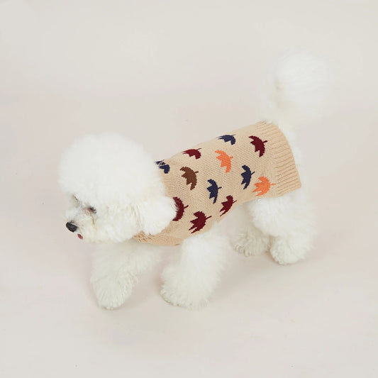 Pull Feuilles d'Érable Automne pour Chien avec Trou pour Laisse