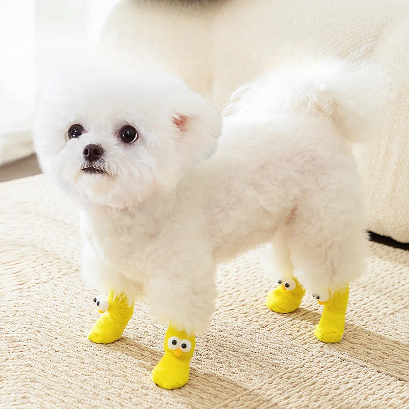 Chaussettes Antidérapantes Yeux Rigolos pour Chien ou Chat