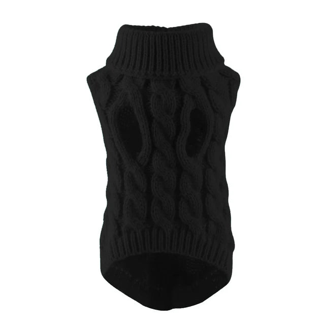 Pull d’Hiver Torsadé pour Petit Chien