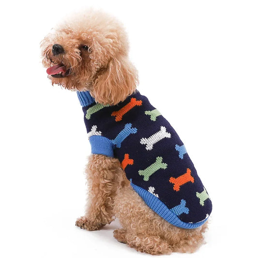 Pull Tricoté pour Chien – Motifs Hiver et Noël