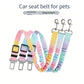 Adjustable Dog Car Seat Belt - Elastic Nylon Safety Harness for Secure Travel