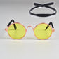 Lunettes Rétro Rondes pour Chiens et Chats Style Hippie