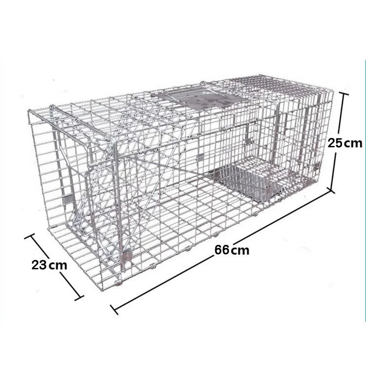 Cage de capture pliable en acier inoxydable 66 cm