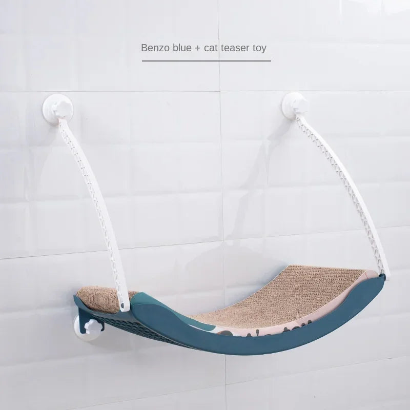 Hamac de Fenêtre pour Chat – Coussin Polaire ou Grattoir inclu