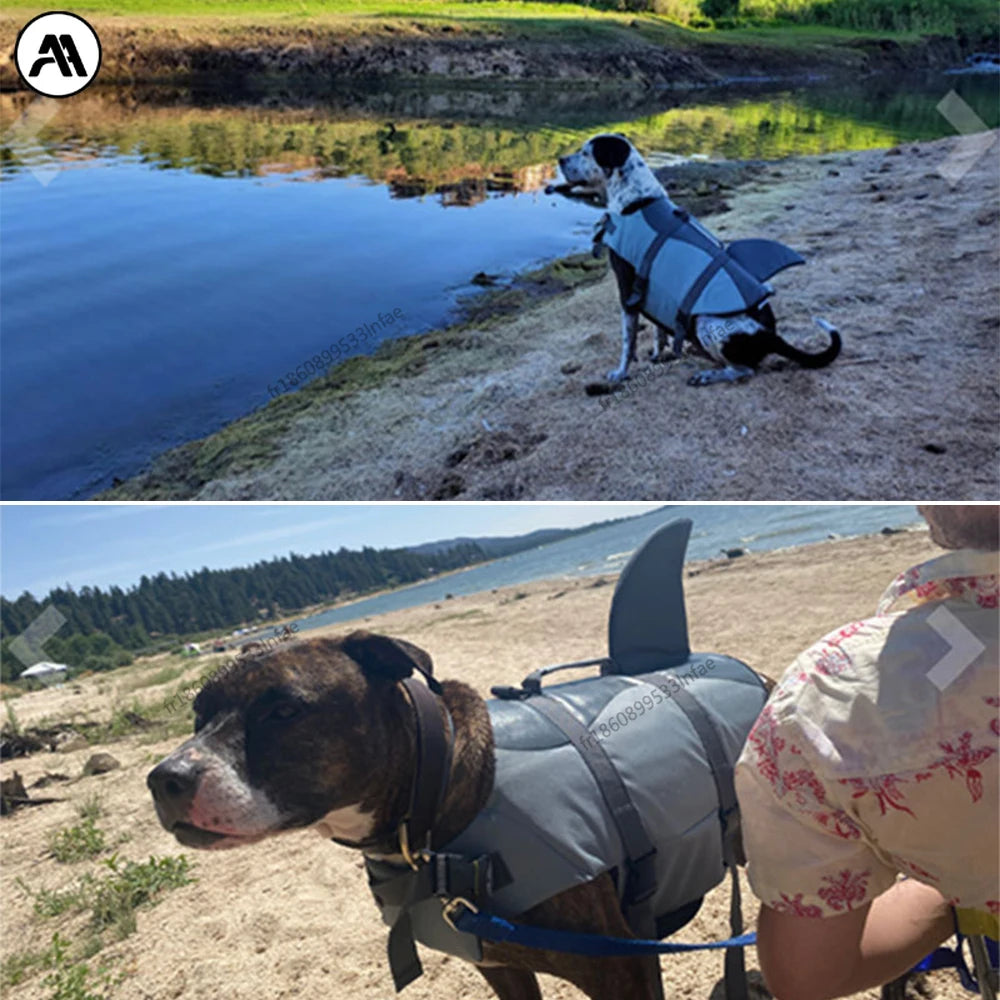 Gilet de Sauvetage Requin pour Chiens Petite et Moyenne Taille