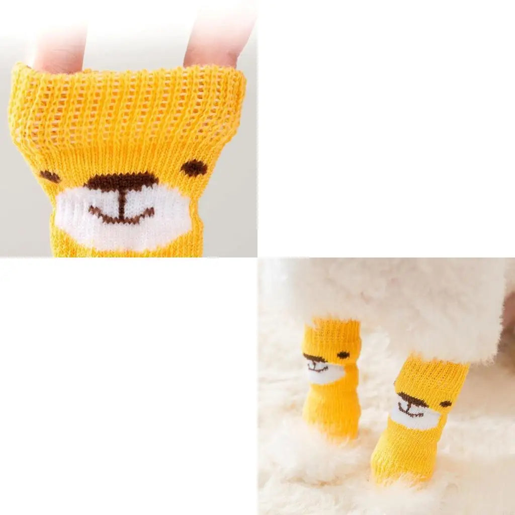 Protège-pattes tricotés pour chiens et chats – Lot de 4