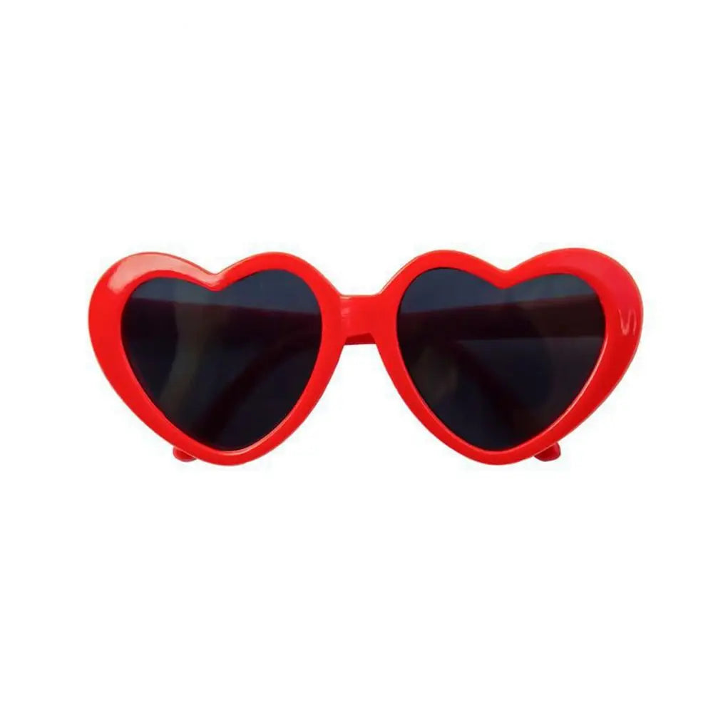 Lunettes en Forme de Cœur pour Chats et Petits Chiens