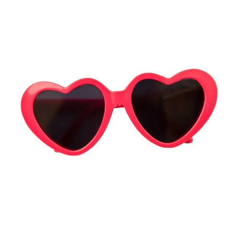 Lunettes en Forme de Cœur pour Chats et Petits Chiens