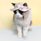 Chapeau de Soleil Réglable pour Chats et Petits Chiens