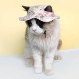 Chapeau de Soleil Réglable pour Chats et Petits Chiens