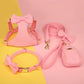 Pack 4-en-1 Harnais Nœud Papillon & accessoires pour Petit Chien